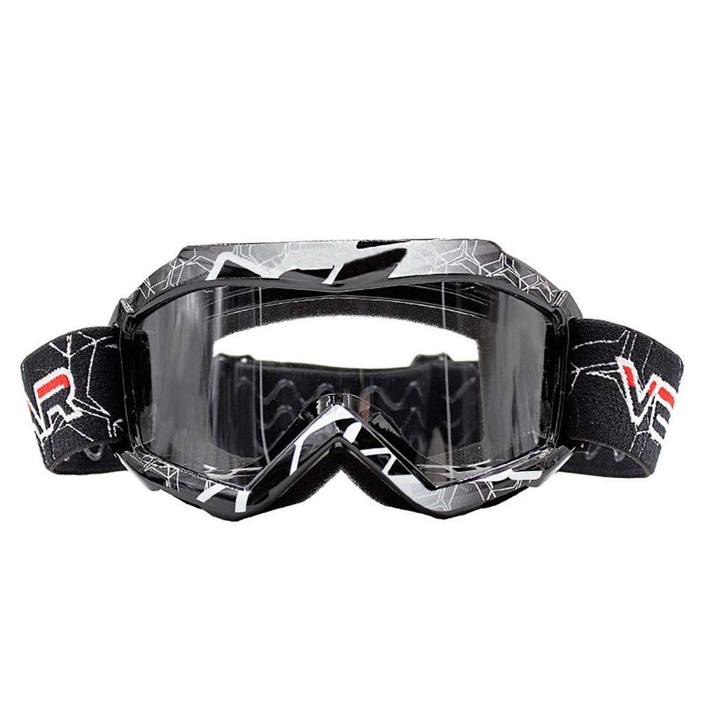June Sports Motorbike Goggle Glasses Kids Teens Youth MotorCycle Goggles Cycling Clear Vision UV Protection Dust Wind Proof Motocross Dirtbike Racing Dirt Bike Goggle Children Black KG4