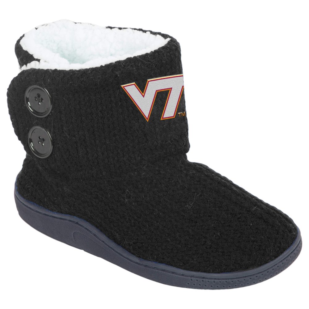 FOCO NCAA Virginia Tech Hokies Womens Knit 2 Button BootKnit 2 Button Boot, Team Color, XL / 13-14