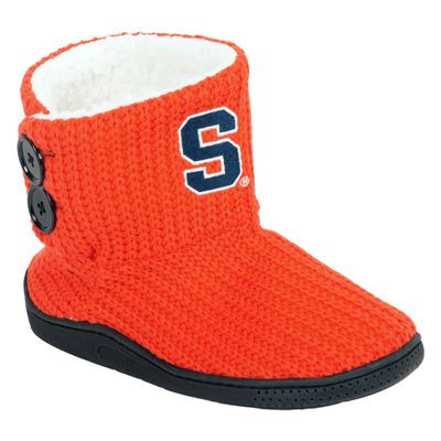 FOCO NCAA Syracuse Orange Womens Knit 2 Button BootKnit 2 Button Boot, Team Color, Small / 5-6