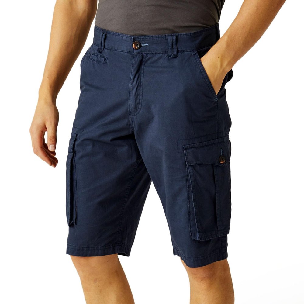 Regatta Mens Shorebay Vintage Cargo Shorts (33in) (Navy)