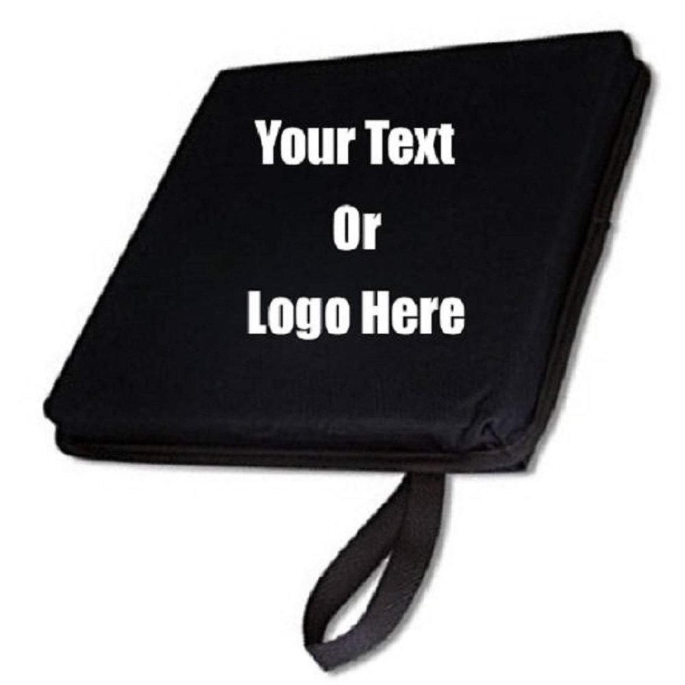 Custom Personalized Durable Stadium Cushions (Black)