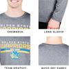 Ultra Game NBA Men's Active Long Sleeve Pullover T-Shirt Heather Charcoal view 4