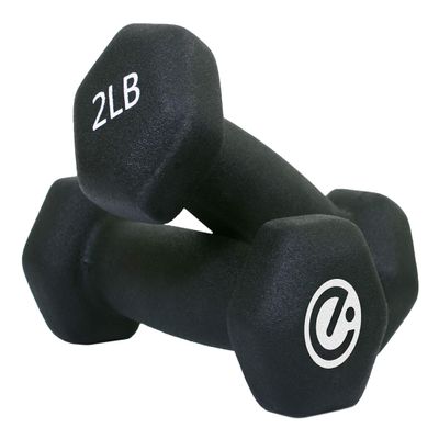 Echelon Dumbbells - 2 lb. Weight Set, Black (ECHDB-2)