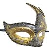 Coolwife Men's Masquerade Mask Vintage Venetian Checkered Musical Party Mardi Gras Mask (X Black) view 3