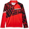 Spyder Active Sports Boys Hideout Zip T-Neck, Volcano, Small view 1