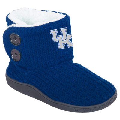 FOCO NCAA Kentucky Wildcats Womens Knit 2 Button BootKnit 2 Button Boot, Team Color, Small / 5-6