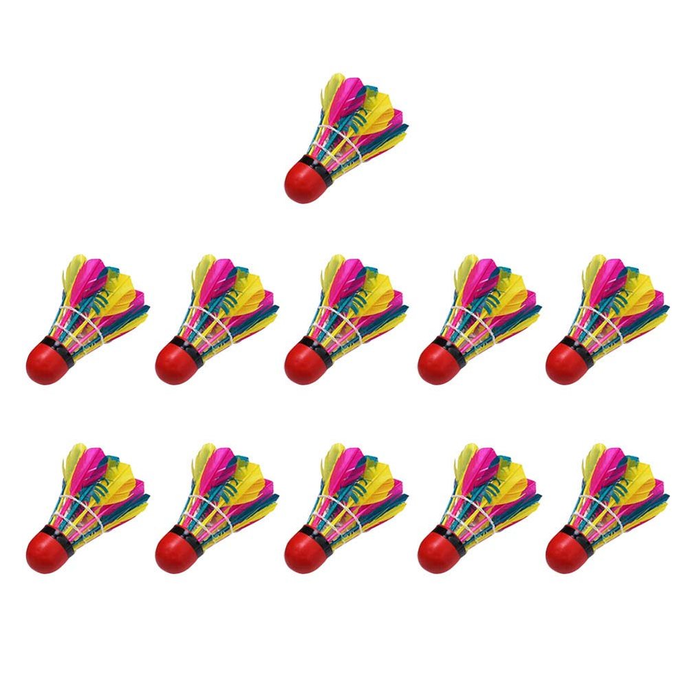 VORCOOL 11pcs Colorful Shuttlecocks Multi-Color Badminton for Practice