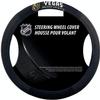 Fremont Die NHL Vegas Golden Knights Unisex NHL Poly-Suede Steering Wheel CoverNHL Poly-Suede Steering Wheel Cover, Black, one Size view 1