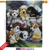 Breeze Decor Dog Bath Time Pups House Flag Set Animals Puppy Spoiled Paw Canine Fur Pet Nature Farm Animal Creature Small Decorative Gift Yard Banner Double-Sided Made in USA 28 X 40 view 2