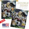 Breeze Decor Dog Bath Time Pups House Flag Set Animals Puppy Spoiled Paw Canine Fur Pet Nature Farm Animal Creature Small Decorative Gift Yard Banner Double-Sided Made in USA 28 X 40 view 3