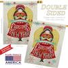 Breeze Decor Christmas Girl House Flag Set Winter Santa Marry Xmas Present Reindeer Season Wintertime Snow Small Decorative Gift Yard Banner Double-Sided Made in USA 28 X 40 view 3
