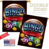 Bingo Win House Flag Set Interests Game Bunco Night Dice Poker Hobbies Leisure Activity Small Decorative Gift Yard Banner Double-Sided Made In USA 28 X 40 view 3
