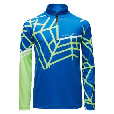 Spyder Active Sports Boys Hideout Zip T-neck, Old Glory, Medium