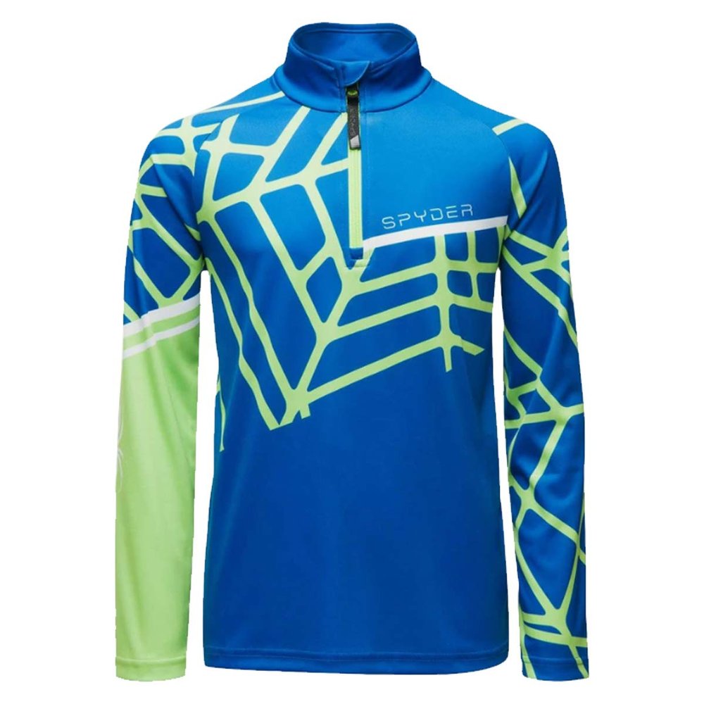 Spyder Active Sports Boys Hideout Zip T-neck, Old Glory, Medium