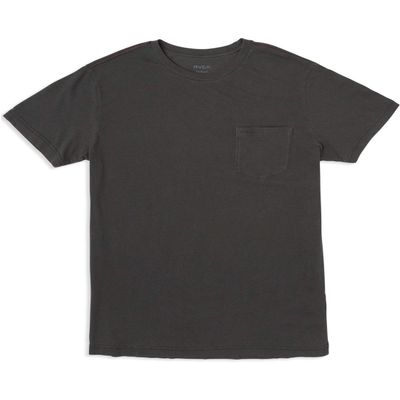 RVCA mens Ptc 2 Pigment Short Sleeve Crew Neck Pocket T-shirt T Shirt, Pirate Black, Medium US