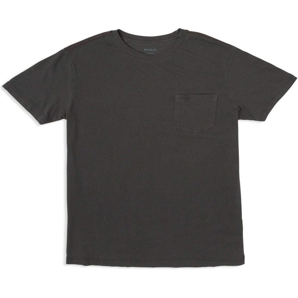 RVCA mens Ptc 2 Pigment Short Sleeve Crew Neck Pocket T-shirt T Shirt, Pirate Black, Medium US