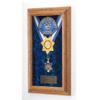 flag connections Single Medal Display Case, Wood Awards Display Case view 1