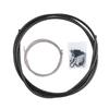 EASTERN POWER Shift/Shifter Cable & Housing Set, Derailleur Cables Braided PTFE Cable Housing Set for Mountain Bike and Road Bicycle, UniversalBlack