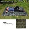 VGEBY Camping Tarp, Portable Lightweight Survival Gear Shelter for Camping, Backpacking, Hiking(2 * 2m) Parachute Supplies Pliable Camouflage Tarp Lightweight Camping Tarp view 2