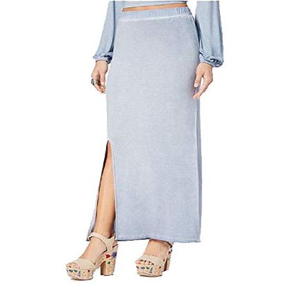 American Rag Juniors Pull On Maxi Skirt Blue XL