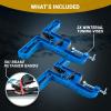 Winterial Snowboard and Ski Vise, Set of Two Non-Slip Vice Grips with Horizontal Vertical Working Positions for Tuning, Repair and Waxing/Rubber Brake Retainers and Secure Board Grip Arm view 2