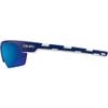 Epoch LINK Sport Golf Motorcycle Riding Sunglasses Blue/White with Blue Mirror Lens view 3