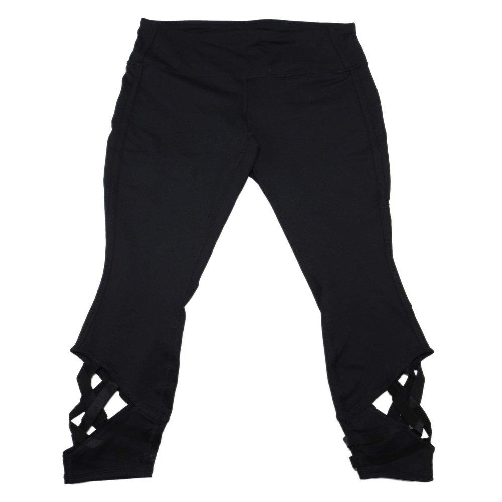 Active Life Womens Size Small Cross Strap Yoga Activewear Leggings Pant, Black