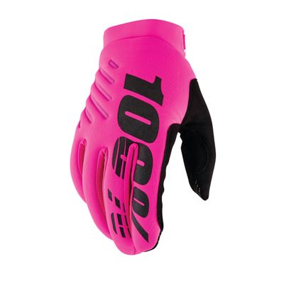 100% BRISKER Women's Cold Weather Motocross & Mountain Bike Gloves - Warm Winter MTB & MX Powersport Racing Protective Gear