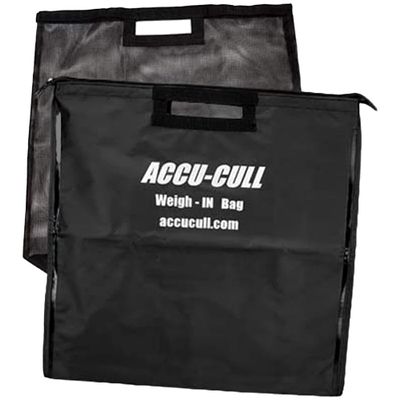 ACCU-CULL Fish Weigh In Bag - Heavy Duty Zip Up Tournament Weigh In Bag with Removable Mesh Insert - Leak and Rip Resistant Fish Bag to Transport Fish Safely - Ideal Portable Catch Bag for Fishing