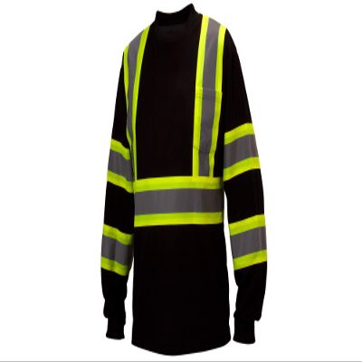 Pyramex RCLTS3111XL RCLTS31 Series Long Sleeve T-Shirts Long sleeve moisture wicking t-shirt in black - extra large