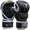 Mytra Fusion MMA Gloves 7-oz Grappling Gloves Martial Arts Gloves Sparring Gloves Punching Bag Gloves (L/XL, Black/Gold) view 1