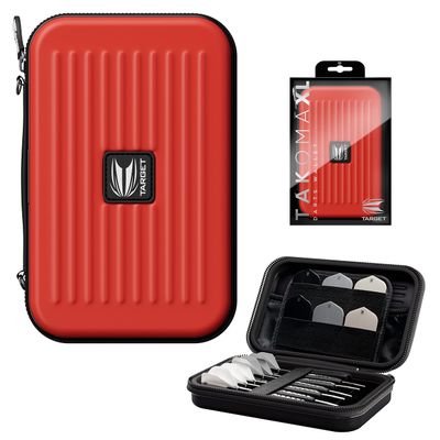Target Darts Takoma XL Darts Wallet Case, Red  Holds 6 Darts, Protective EVA Holder with Double Zip Lock Pouches  Professional Dart Accessories