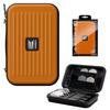 Target Darts Takoma XL Darts Wallet Case, Orange  Holds 6 Darts, Protective EVA Holder with Double Zip Lock Pouches  Professional Dart Accessories view 1