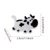 Baosity 2 Pieces Tennis Racquet Shock Absorber Vibration Dampeners - Various Animal Shape - White Cow view 3