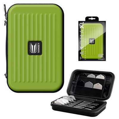 Target Darts Takoma XL Darts Wallet Case, Green  Holds 6 Darts, Protective EVA Holder with Double Zip Lock Pouches  Professional Dart Accessories