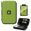 Target Darts Takoma XL Darts Wallet Case, Green  Holds 6 Darts, Protective EVA Holder with Double Zip Lock Pouches  Professional Dart Accessories view 1