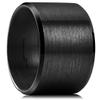 King Will Black-15mm Basic Wedding Ring For Men with Brushed Matte Surface Beveled Polished Edge Comfort Fit 14.5 view 1