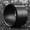 King Will Black-15mm Basic Wedding Ring For Men with Brushed Matte Surface Beveled Polished Edge Comfort Fit 14.5 view 3