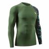 HUGE SPORTS Men's Rash Guard Long Sleeves UPF 50+ UV Sun Protection Quick Drying Splice Compression Swim Shirts view 3
