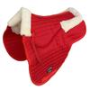 Horse English Quilted Contour Fleece Padded Saddle Pad Red 72118 view 1