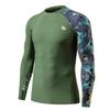HUGE SPORTS Men's Rash Guard Long Sleeves UPF 50+ UV Sun Protection Quick Drying Splice Compression Swim Shirts view 1