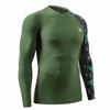 HUGE SPORTS Men's Rash Guard Long Sleeves UPF 50+ UV Sun Protection Quick Drying Splice Compression Swim Shirts view 3