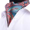 GUSLESON Men's Cravat Self Tie Paisley Jacquard Woven Floral Luxury Ascot (0602-15) view 2