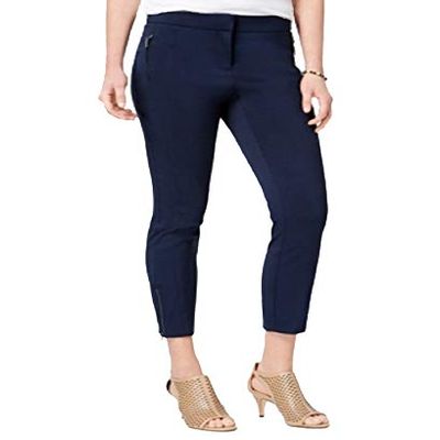 Style & Co. Ankle Zip Skinny Pants Industrial Blue 6