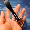 1 Pack PU-Leather Keychain Elegant Handmade Car Key Chain with Horseshoe Buckle D Ring and Key Ring Handmade Key Chain Strap and Alloy Ring to Organize Keys Black Strap view 4