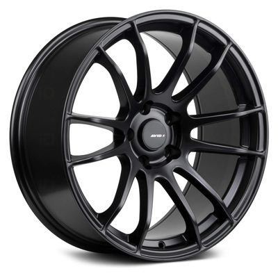 AVID.1 AV-20 Matte Black 18x9.5 Custom Wheel 5x100 Bolt Pattern with +38 Offset Lightweight Performance Alloy Wheel Aggressive Street Style & Track-Ready Car Accessories