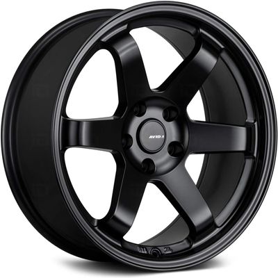 AVID.1 AV-06 Matte Black 18x9.5 Custom Wheel Fits 5x114 Bolt Pattern with +38 Offset Lightweight Performance Alloy Wheel Aggressive Street Style & Track-Ready Car Accessories