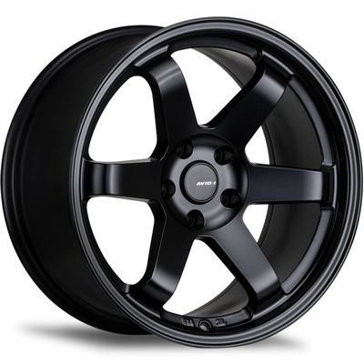 AVID.1 AV-06 Matte Black 18x8.5 Custom Wheel Fits 5x114 Bolt Pattern with +35 Offset Lightweight Performance Alloy Wheel Aggressive Street Style & Track-Ready Car Accessories