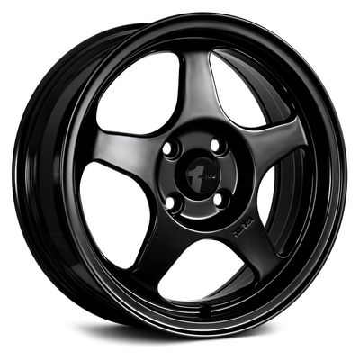 AVID.1 AV-08 Matte Black 15x6.5 Custom Wheel  4x100 Bolt Pattern with +35 Offset  Lightweight Performance Alloy Wheel  Premium 5-Spoke & Track-Ready Car Accessories