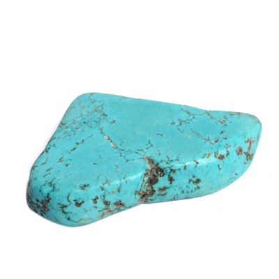 A Grade Blue Turquoise Slab 78.00 Ct Certified Natural Gem for Wire Wrapping, Wicca & Reiki Crystal Healing